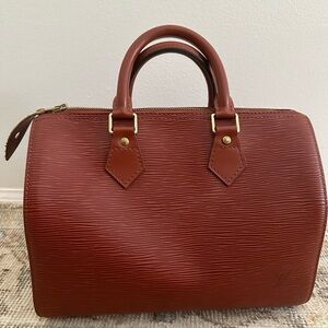 LOUIS VUITTON Epi Speedy 25 Kenyan Fawn